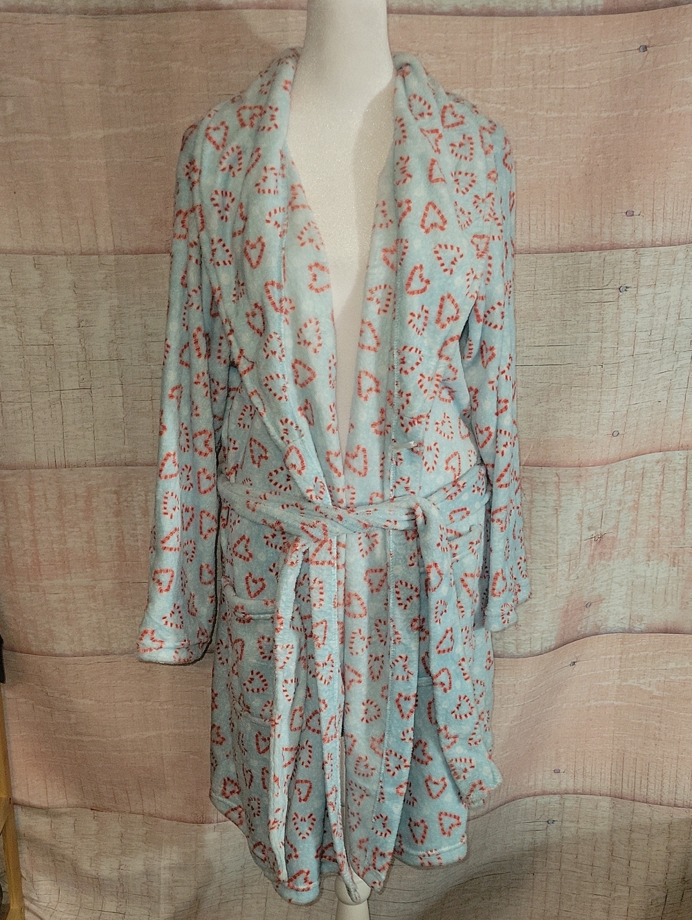 NYC Baby Blue Candy Cane Robe